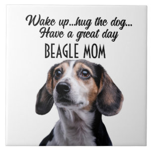 Beagle Mom Ceramic Tile