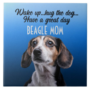 Beagle Mom Ceramic Tile