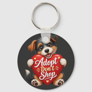 Beagle Mom Cute Dog Lover Design Keychain