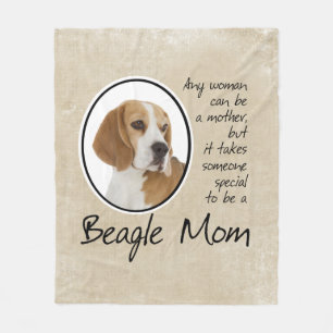 Beagle Mom Fleece Blanket