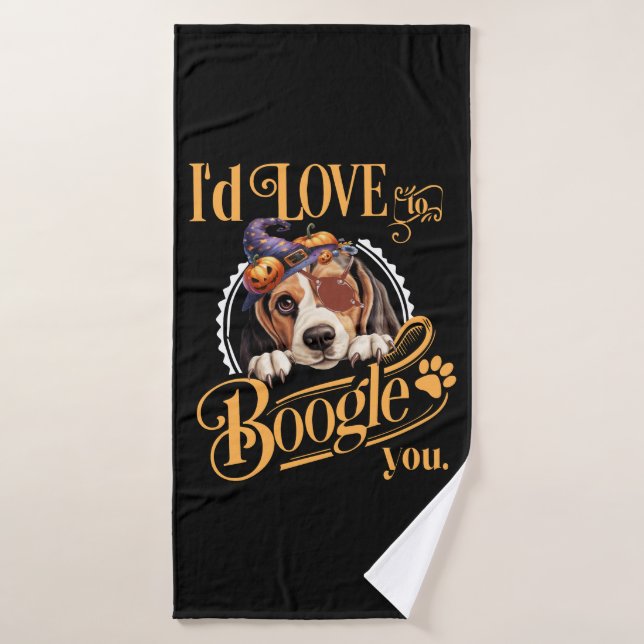 Beagle Mom Halloween Dog Lover (Serviette de bain)