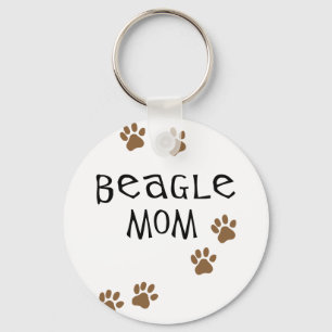 Beagle Mom Keychain