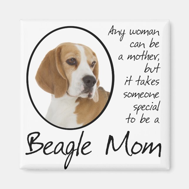 Beagle Mom Magnet (Front)