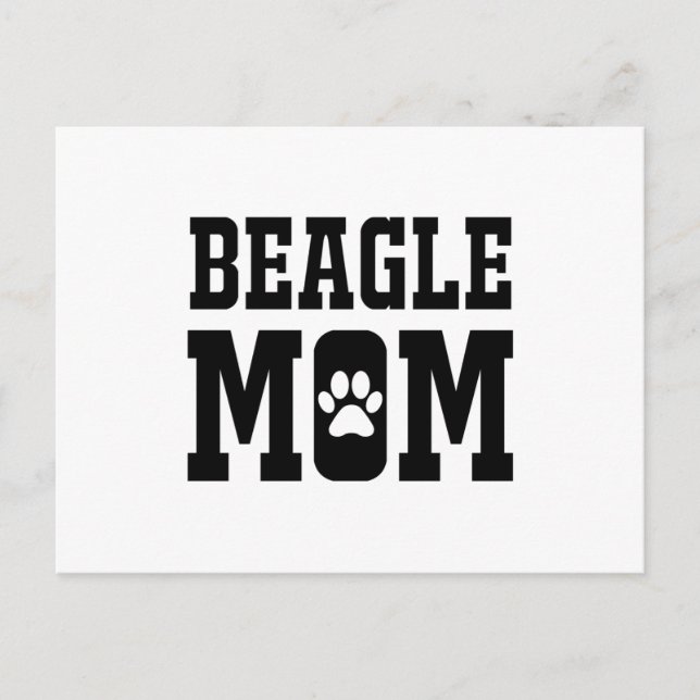 Beagle Mom Postcard (Front)