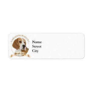 Beagle Mom Return Address Label