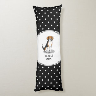 Beagle Mom (tri colour 3) Dog Cute Dog Mom Body Pillow