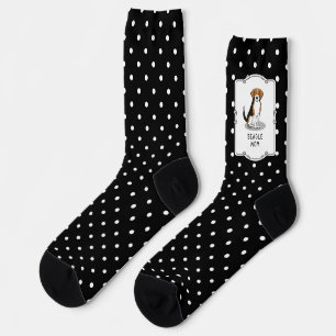 Beagle Mom (tri colour 3) Dog Cute Dog Mom Socks
