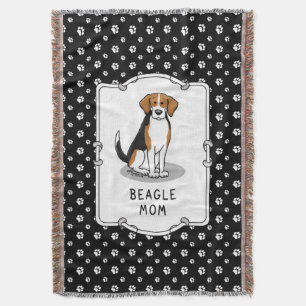Beagle Mom (tri colour 3) Dog Cute Dog Mom Throw Blanket