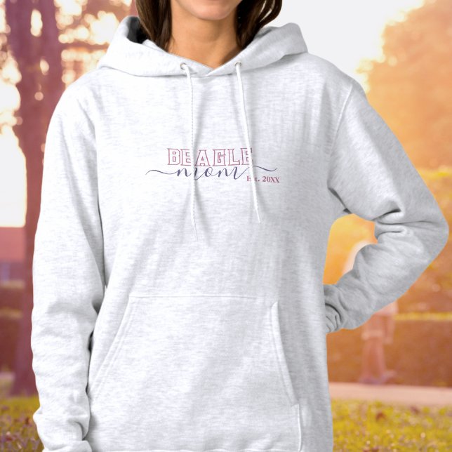 Beagle Mom Varsity Script Established Hoodie (Creator Uploaded)
