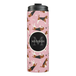 Beagle Monogram and Name Thermal Tumbler