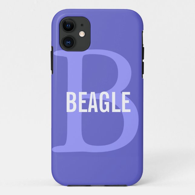 Beagle Monogram Case-Mate iPhone Case (Back)