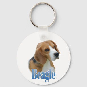 Beagle Name Keychain