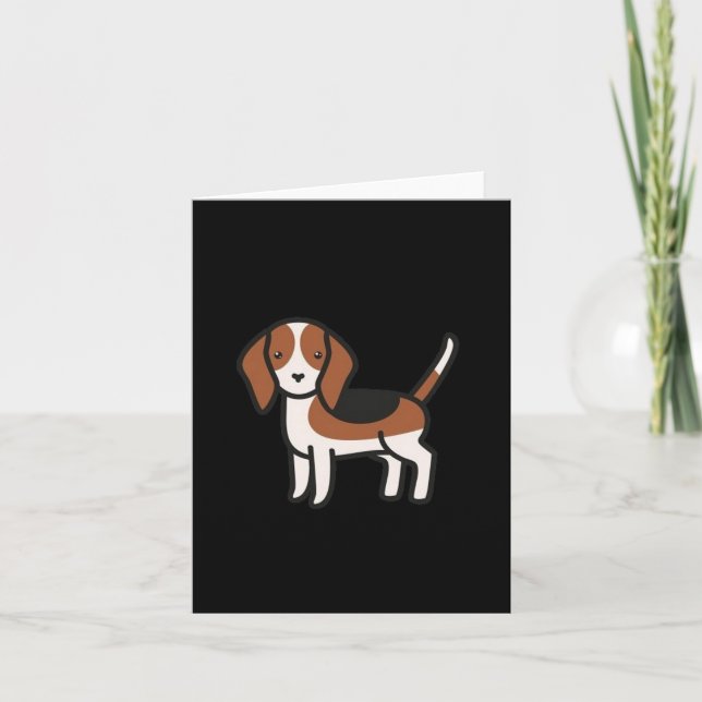 Beagle New Cartoon Card (Front)