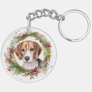 Beagle Noël Wreath Festive Pup