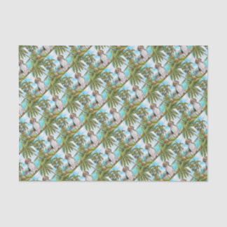 Beagle on Vacation Tropical Beach Tissue Paper