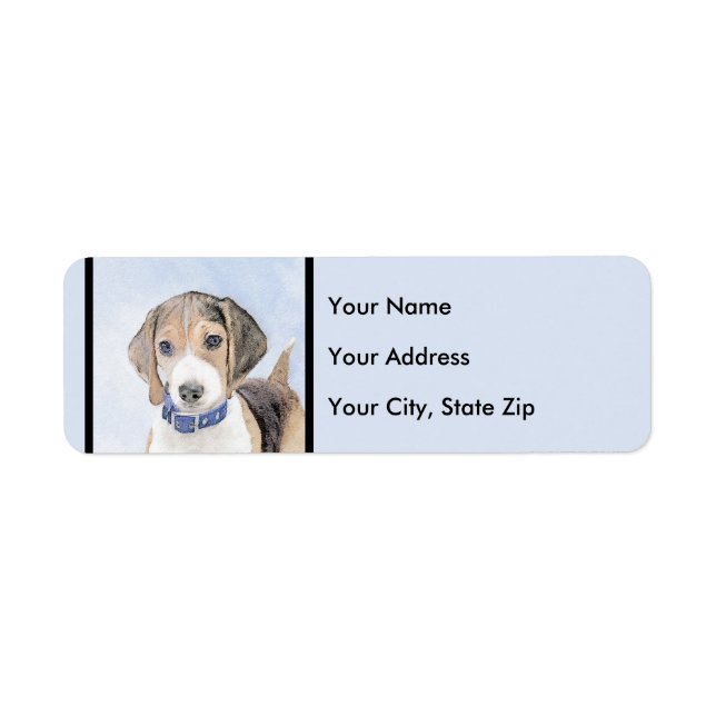 Beagle Painting - Cute Original Dog Art (Front)
