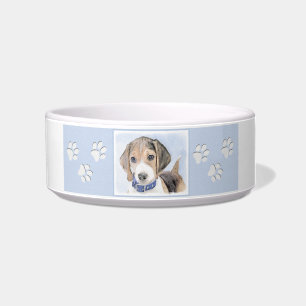 Beagle Painting - Cute Original Dog Art Bowl