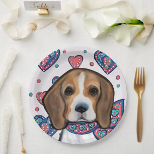 Beagle        paper plate