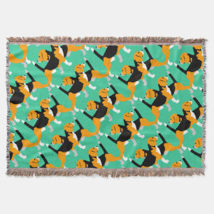 Beagle pattern throw blanket