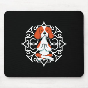Beagle Paws Pet Dog Yoga Practitioner Meditate Inh Mouse Pad