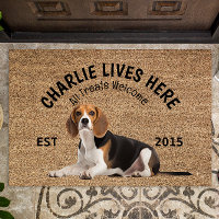 Beagle Personalized Dog Lover Doormat