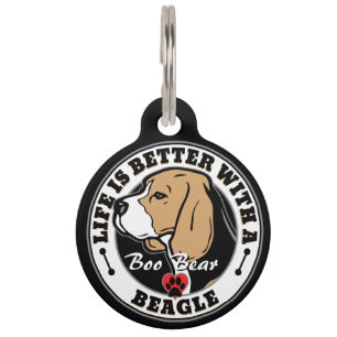 Beagle - Personalized Life Is Better With A Beagle Pet Tag