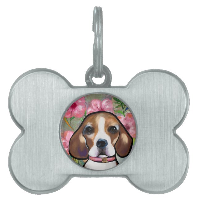 Beagle        pet ID tag (Front)