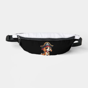 Beagle Pirate Costume Jolly Roger Flag Skull Cross Fanny Pack
