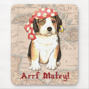 Beagle Pirate Mouse Pad