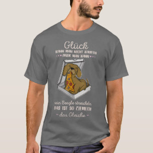 Beagle Pizza Walk Dog Owner Lover Puppy173 T-Shirt
