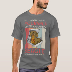 Beagle Pizza Walk Dog Owner Lover Puppy187 T-Shirt