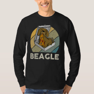 Beagle Pizza Walk Dog Owner Puppy 37 T-Shirt