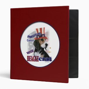 Beagle Political Humour Binder