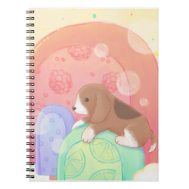 Beagle & Popsicles Notebook (Front)