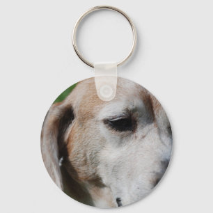 beagle portrait keychain