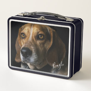 Beagle Portrait Metal Lunch Box