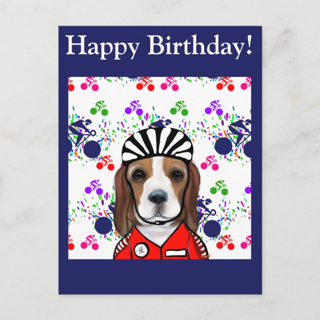 Beagle  postcard (Front)