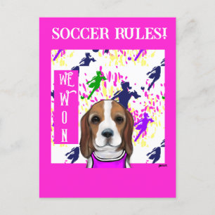 Beagle  postcard