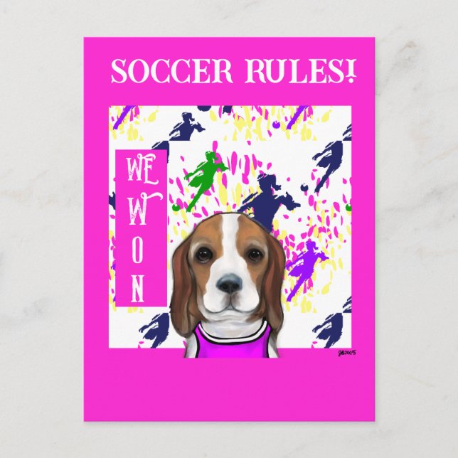 Beagle  postcard (Front)