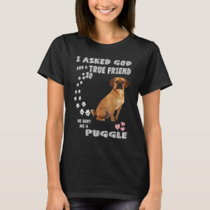 Beagle Pug Mom Baby Puggle Dad Costume Cute Puggl T-Shirt