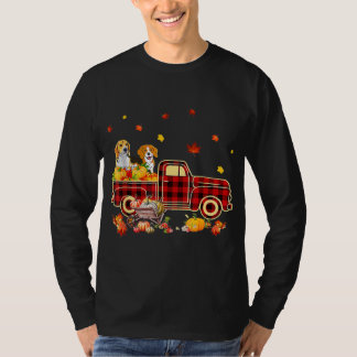 Beagle Pumpkin Truck Fall Leaf Thanksgiving Hallow T-Shirt