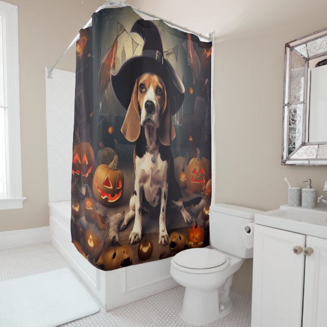 Beagle Pumpkins Halloween Scary (In Situ)