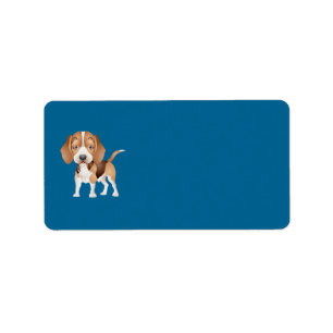 Beagle Puppy Address Label