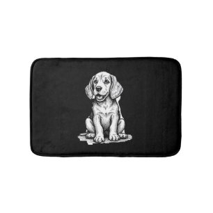 Beagle puppy adorable, family Animal lover Tank To Bath Mat