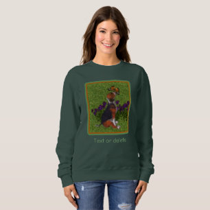 Beagle Puppy Butterflies Dog Art Personalized Sweatshirt