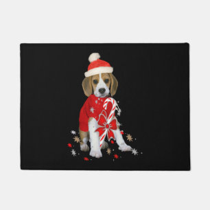 Beagle Puppy Christmas Baby Bodysuit Doormat