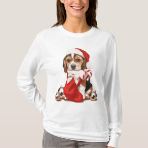 Beagle Puppy Christmas T-Shirt