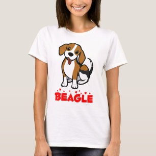 Beagle Puppy Dog Beagles Rule Cartoon T-Shirt