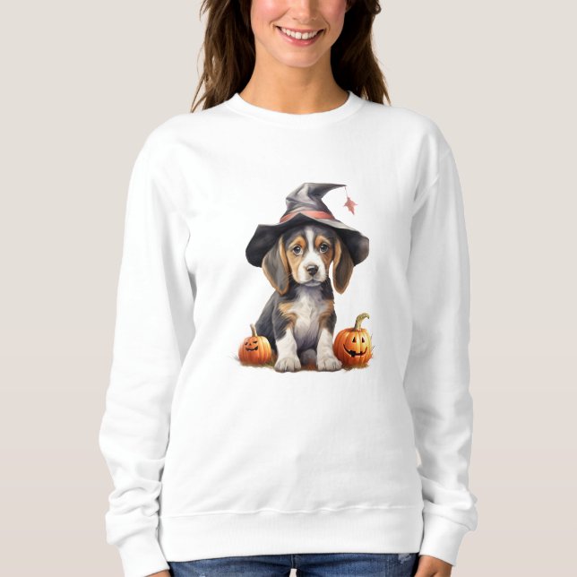 Beagle Puppy Halloween Sweatshirt (Front)