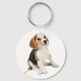 Beagle Puppy Keychain